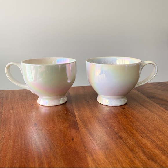 Davids Tea Other - Davids Tea 2X Moonglow Iridescent Ceramic Tea Cups Mugs